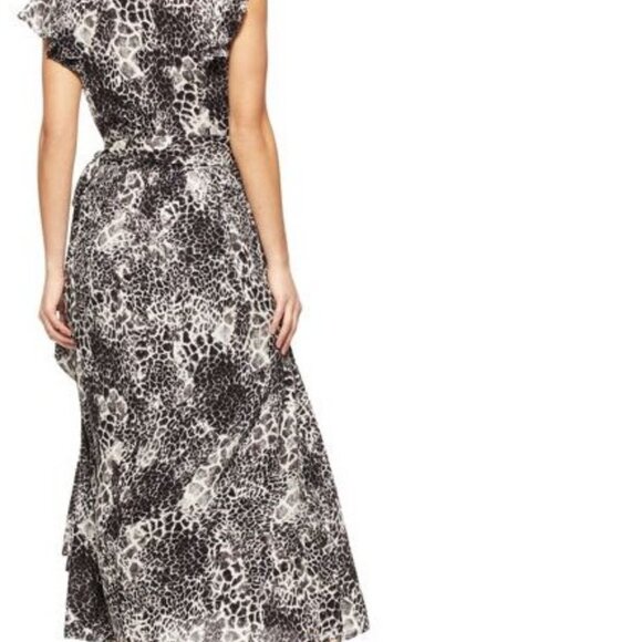 New Sofia Vergara Women's Short Sleeve Wrap Front Maxi Dress Size Medium M - Picture 9 of 15